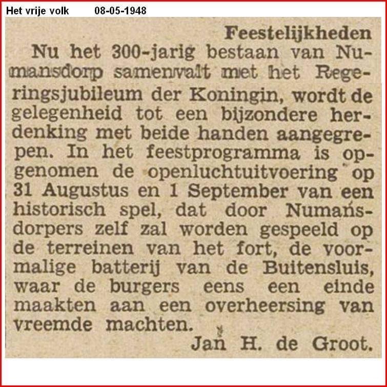 De Numansdorper en het Fort
