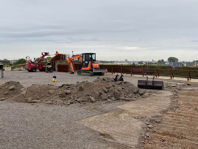werkzaamheden dak Fort Buitensluis