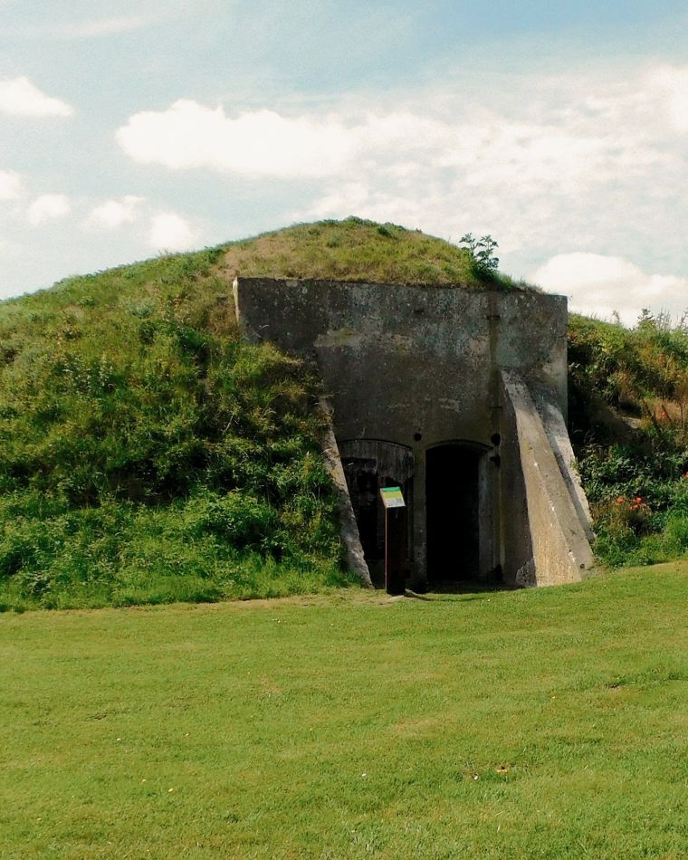 De waarnemingspost op het fortterrein