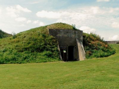 De waarnemingspost op het fortterrein